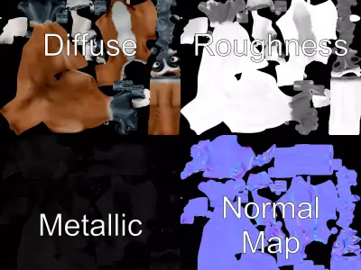 Playful Lemur Character model pack Low-poly 3D model