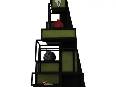 Wireframe Christmas Tree 3D model