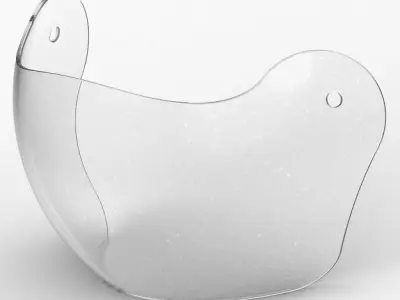 Helmet Glass Visor 3D print model