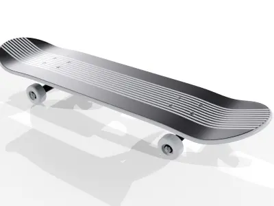 Skateboard Low-poly 3D model