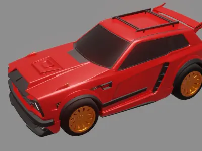 Fennec Rocket League Car 3D model