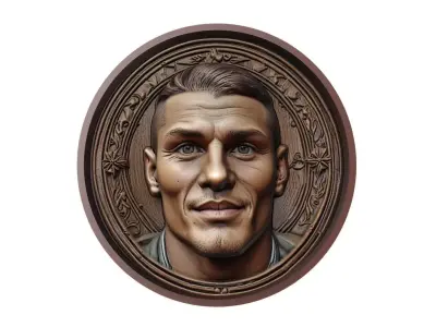 Mauro Icardi Footballer Medallion 3D print model