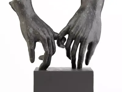 Bellaa Hand Statues Gesture Sign Sculpture 3D model