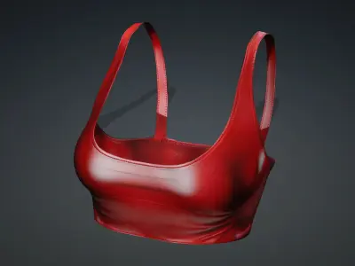 Red top PBR 4k Low-poly 3D model