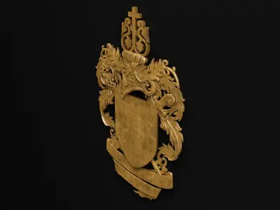 Coat of arms 3D model