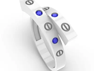 Jewelry Diamond Ring Model RG08 Free 3D print model