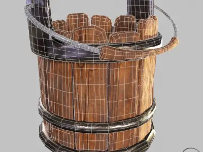 fireplace accessory Low-poly 3D model