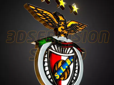 Sport Lisboa E Benfica logo -  Cinematic - 3D print 3D model