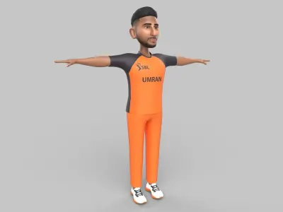 Umran  Malik 3D model