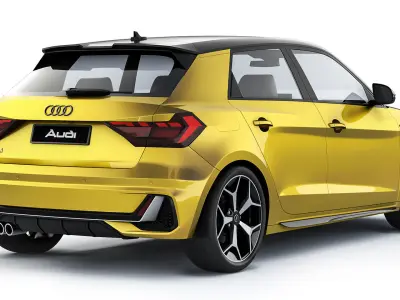 Audi A1 S-Line 2019 3D model