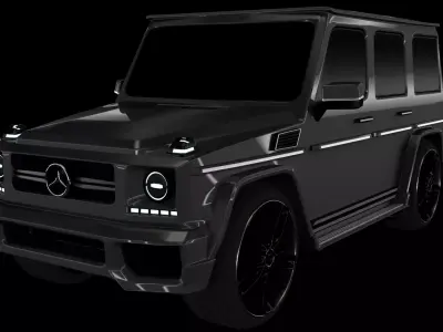 Mercedes Benz class G Low-poly 3D model