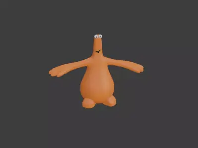Low Detail Alien Character 3D Model Free 3D model