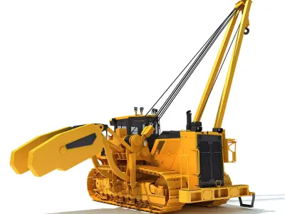Track Dozer Pipelayer 3D model