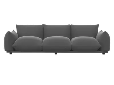 Copious Performance Velvet Sofa EEI-5470-COG 3D model