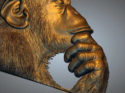 CHIMPANJI ANIMAL 3D print model