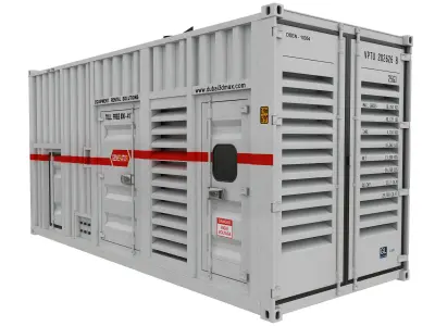 Generator containerized power plant 3D model