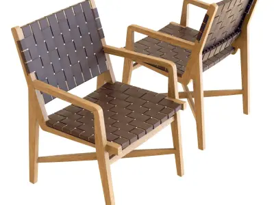Crate and Barrel - Taj Arm Chair 3D model