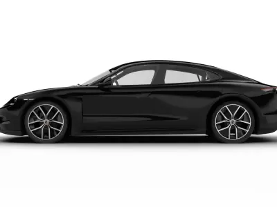 Porsche Taycan 4S Black Edition 2026 3d model 3D model