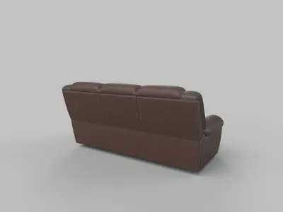 realistic sofa Low-poly 3D model