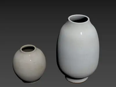 Quin Handcrafted Ceramic Vases 3D model