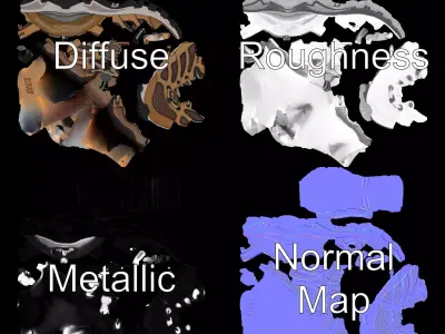 Skeer Adventure Sneaker model pack Low-poly 3D model