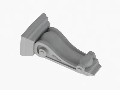 Scroll Corbel 56 - 3D Printable 3D model