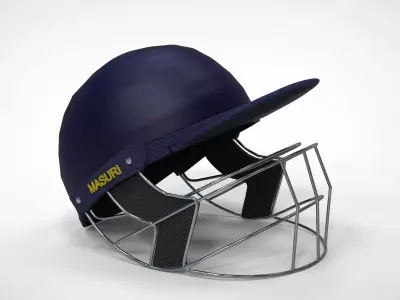 High poly Cricket Headgear 3D model