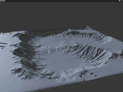 Terrain Mesh Free 3D model