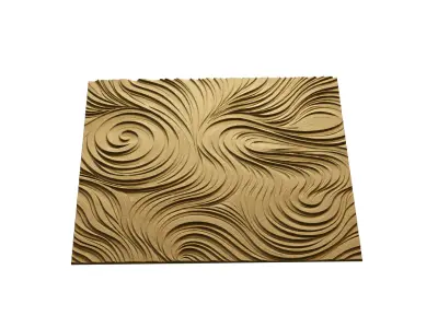 3D Wall Panel mural decor set relief stl 10 3D model
