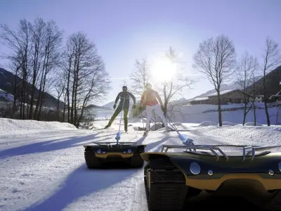 Snow-puller futuristic car 3D model
