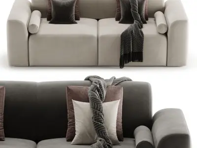 Corner Sofa Baivin Soft Light by Divan ru 3D model