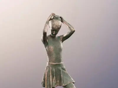 Katy 12840-02 - Female Dancer Statue Low-poly 3D model
