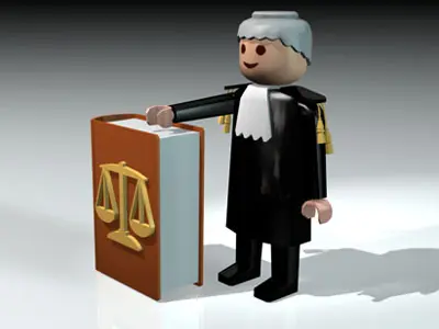 Lawyer toy figure 3D model