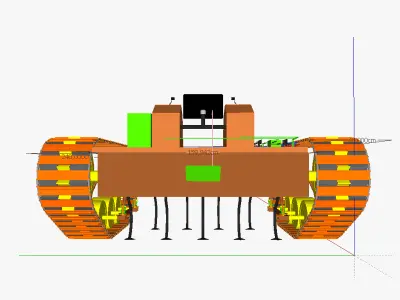 AT traction engine EM 3D model