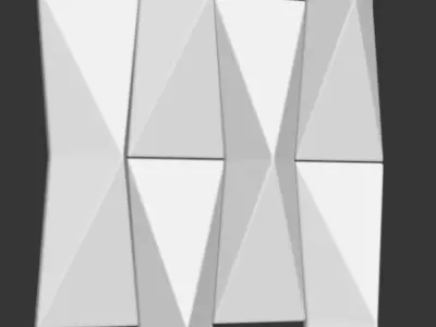 3d wall Plaster Low-poly 3D model