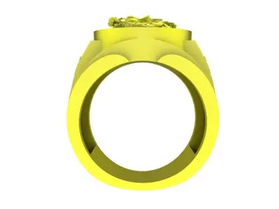 Luxury Chinese Dragon Mens Ring 3D Model 5063 3D print model