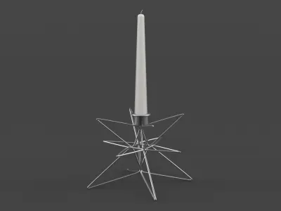 Candle Holder 3D model 4