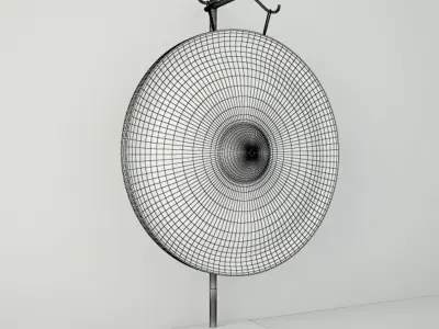 19th Century Laos Bronze Gong 3D model