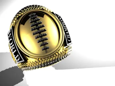 SUPER BOWL RING LV own design 20mm 3D print model