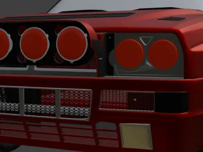 LANCIA 3D model with a large number of polygons 3D model