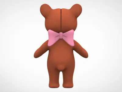 Teddy Bear Low-poly 3D model order