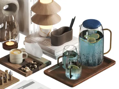 Decorative set 10 3D model buy