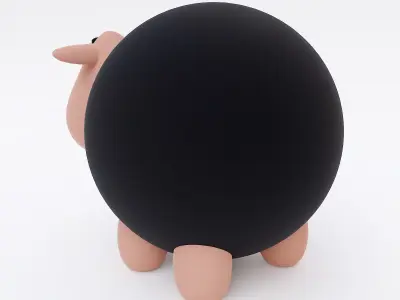 Sheep cartoon 3dmodel 3D model