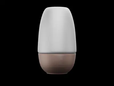 Oval Vase Decoration Low-poly 3D model