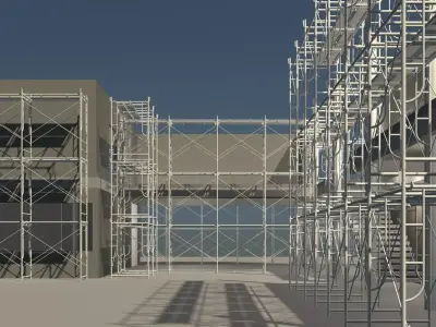 Building in construction scene 25-12 3D model