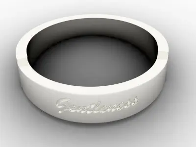 Gentleness Ring Female Silver 3D print model