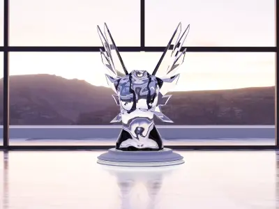 CHEAP MODELZ   Glass sculpture for LUXURY interiors 3D model