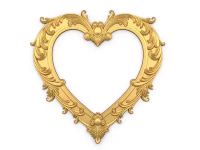 carved frame mirror cnc and 3d printing05 3D print model