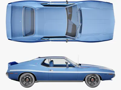 AMC AMX SST-1972 3D model