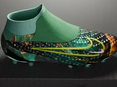 Nike boots green 3D model